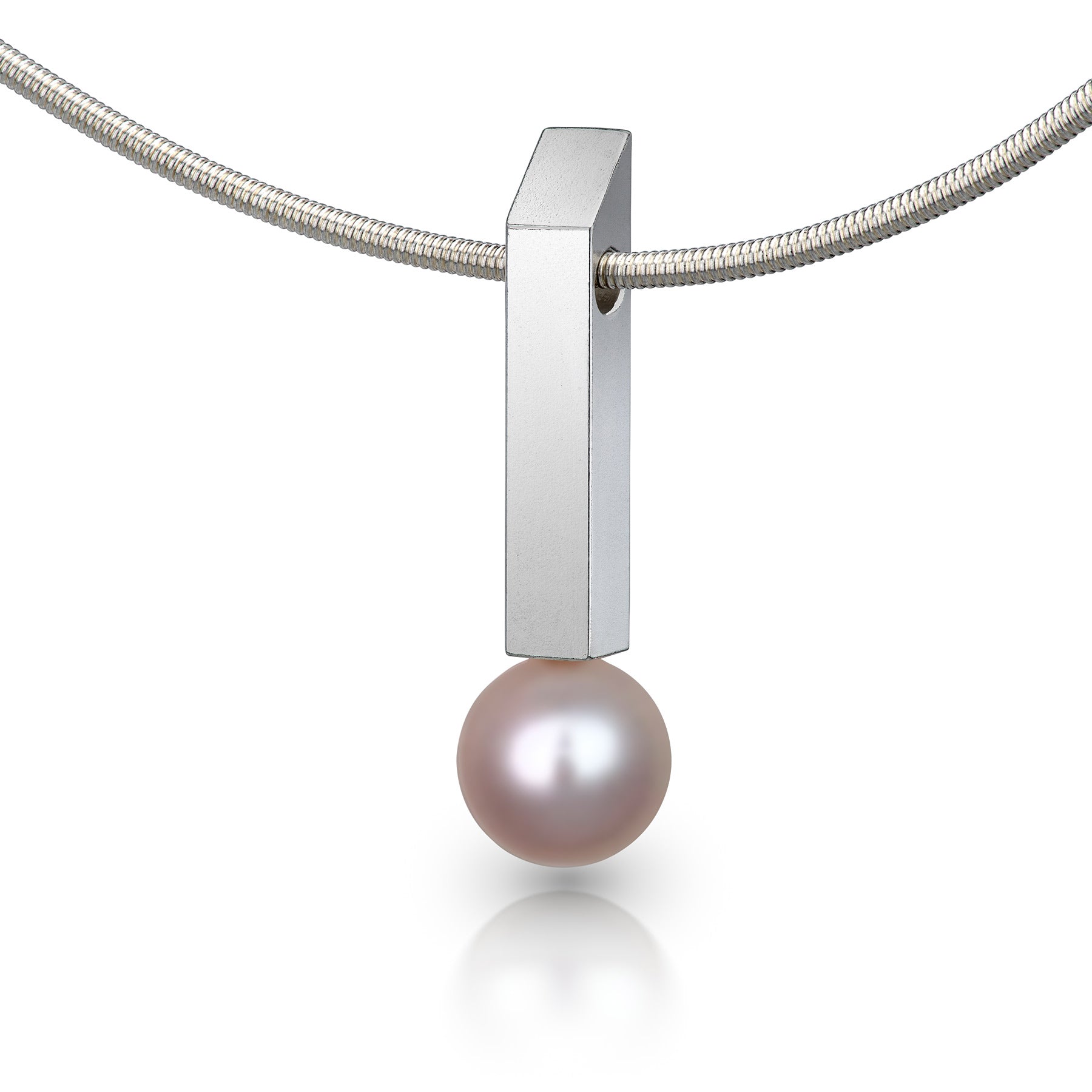 Rectangular Pearl Bar Pendant