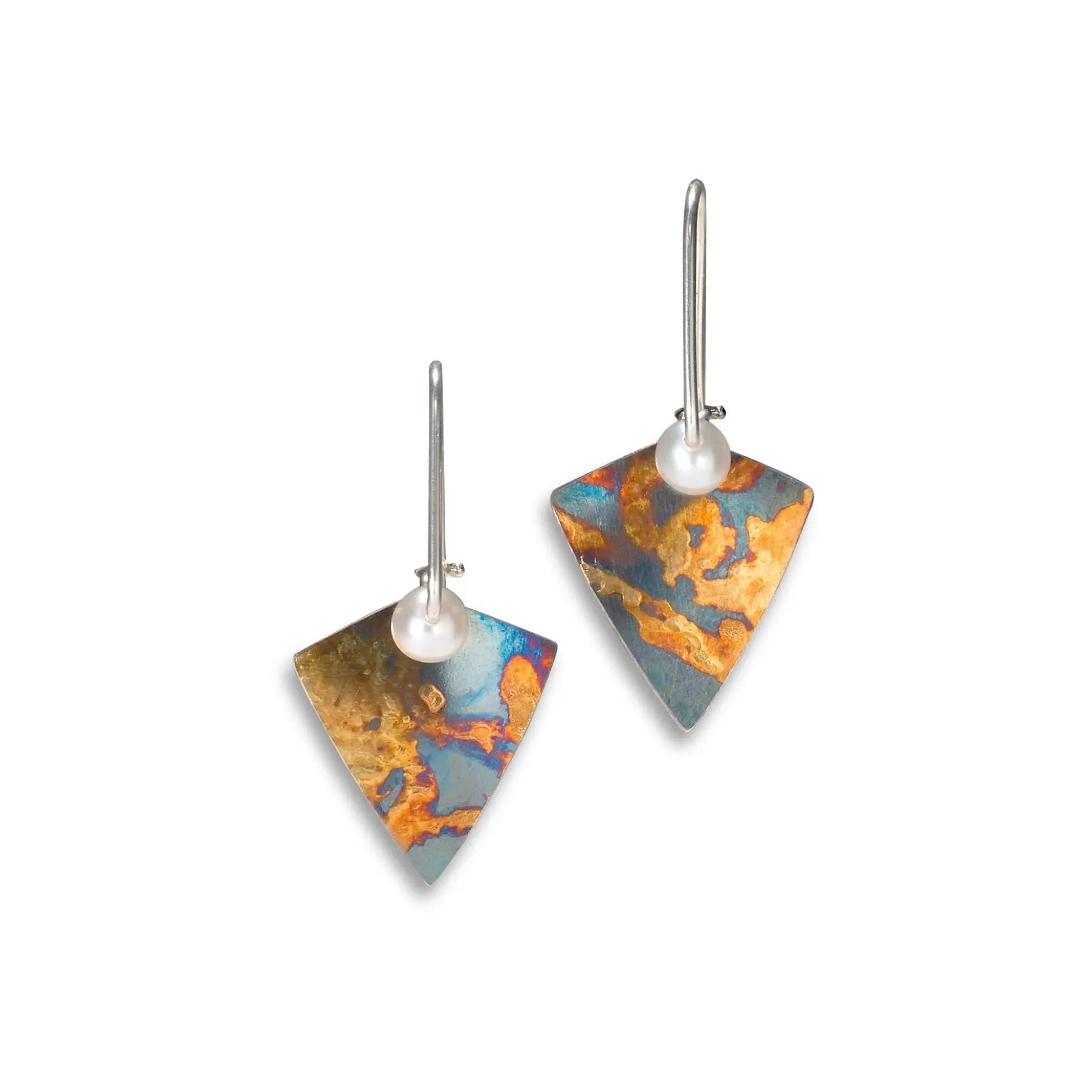 Gold Painted Iridescent Mini Kites Iridescent Collection Pearls