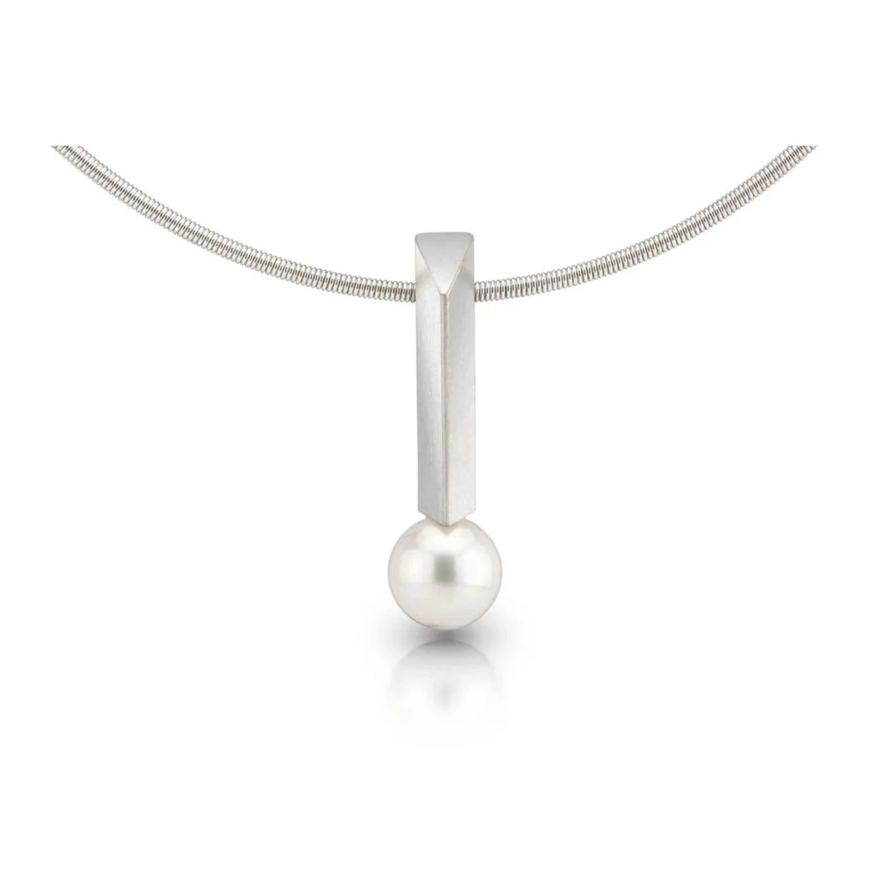 Triangular Pearl Bar Pendant Bar Collection Gemstones Pearls